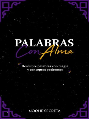cover image of Palabras con Alma